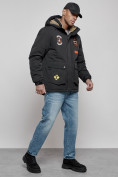 Купить Куртка мужская зимняя с капюшоном молодежная черного цвета 88917Ch, фото 7
