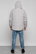 Купить Куртка мужская зимняя с капюшоном молодежная серого цвета 88917Sr, фото 2