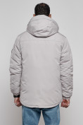 Купить Куртка мужская зимняя с капюшоном молодежная серого цвета 88917Sr, фото 7