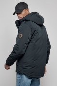 Купить Куртка мужская зимняя с капюшоном молодежная темно-синего цвета 88917TS, фото 10