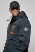 Купить Куртка мужская зимняя с капюшоном молодежная темно-синего цвета 88917TS, фото 15