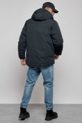 Купить Куртка мужская зимняя с капюшоном молодежная темно-синего цвета 88917TS, фото 4
