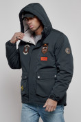 Купить Куртка мужская зимняя с капюшоном молодежная темно-синего цвета 88917TS, фото 7