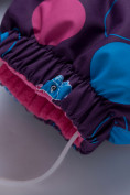 Купить Комбинезон для девочки зимний фиолетового цвета 8906F, фото 5