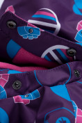 Купить Комбинезон для девочки зимний фиолетового цвета 8906F, фото 6