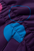 Купить Комбинезон для девочки зимний фиолетового цвета 8906F, фото 8