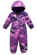 Купить Комбинезон для девочки зимний фиолетового цвета 8908F