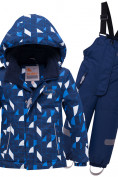 Купить Горнолыжный костюм детский темно-синего цвета 8911TS