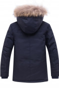 Купить Куртка парка зимняя подростковая для мальчика темно-синего цвета 8931TS, фото 2