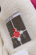 Купить Куртка парка зимняя подростковая для девочки малинового цвета 8934M, фото 7