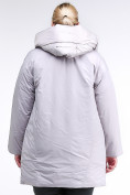 Купить Куртка зимняя женская молодежная батал серого цвета 90-911_46Sr, фото 5