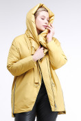 Купить Куртка зимняя женская молодежная батал желтого цвета 90-911_56J, фото 6