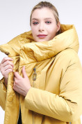 Купить Куртка зимняя женская молодежная батал желтого цвета 90-911_56J, фото 8