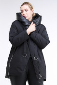 Купить Куртка зимняя женская молодежная батал черного цвета 90-911_701Ch, фото 2