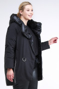 Купить Куртка зимняя женская молодежная батал черного цвета 90-911_701Ch, фото 3