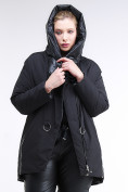 Купить Куртка зимняя женская молодежная батал черного цвета 90-911_701Ch, фото 5