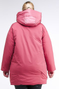 Купить Куртка зимняя женская молодежная батал персикового цвета 90-911_75P, фото 5