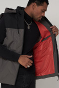 Купить Спортивная жилетка утепленная мужская серого цвета 90005Sr, фото 8