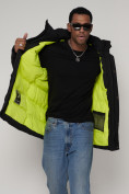 Купить Парка спортивная зимняя мужская с капюшоном   черного цвета 90015Ch, фото 13