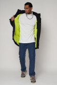 Купить Спортивная молодежная куртка удлиненная мужская черного цвета 90017Ch, фото 11