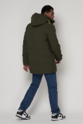 Купить Спортивная молодежная куртка удлиненная мужская цвета хаки 90020Kh, фото 4