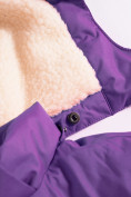 Купить Горнолыжный костюм Valianly детский темно-фиолетового цвета 9004TF, фото 8