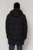 Купить Спортивная молодежная куртка удлиненная мужская черного цвета 9005Ch, фото 9