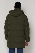 Купить Спортивная молодежная куртка удлиненная мужская цвета хаки 9005Kh, фото 11