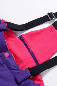 Купить Горнолыжный костюм Valianly для девочки темно-фиолетового цвета 90081TF, фото 16