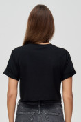 Купить Топ футболка женская черного цвета 9008Ch, фото 3