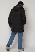 Купить Спортивная молодежная куртка удлиненная мужская черного цвета 9009Ch, фото 4