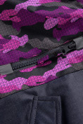 Купить Горнолыжный костюм Valianly для девочки темно-фиолетового цвета 9016TF, фото 10