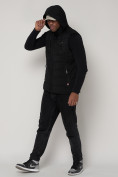 Купить Спортивная жилетка утепленная мужская черного цвета 902Ch, фото 5