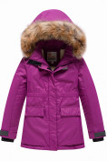 Купить Парка зимняя Valianly для девочки фиолетового цвета 9034F