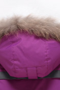 Купить Парка зимняя Valianly для девочки фиолетового цвета 9034F, фото 5