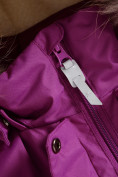 Купить Парка зимняя Valianly для девочки фиолетового цвета 9034F, фото 7
