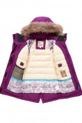 Купить Парка зимняя Valianly для девочки фиолетового цвета 9036F, фото 3