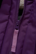 Купить Парка зимняя для девочки Valianly фиолетового цвета 9038F, фото 5
