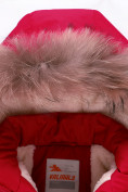 Купить Парка зимняя Valianly для девочки красного цвета 9046Kr, фото 4
