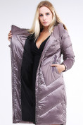 Купить Куртка зимняя женская классическая бежевого цвета 9102_12B