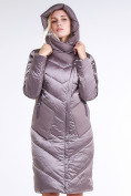 Купить Куртка зимняя женская классическая бежевого цвета 9102_12B, фото 6