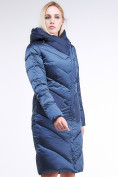 Купить Куртка зимняя женская классическая темно-синего цвета 9102_22TS, фото 2