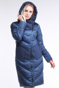 Купить Куртка зимняя женская классическая темно-синего цвета 9102_22TS, фото 5
