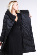 Купить Куртка зимняя женская классическая черного цвета 9102_01Ch, фото 8