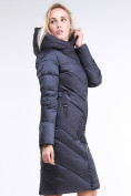 Купить Куртка зимняя женская классическая темно-серого цвета 9102_29TС, фото 4