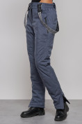 Купить Полукомбинезон утепленный женский зимний горнолыжный синего цвета 911S, фото 10