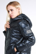 Купить Куртка зимняя женская молодежная темно-зеленого цвета 9131_03TZ, фото 6