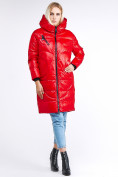 Купить Куртка зимняя женская молодежная красного цвета 9131_14Kr