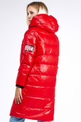 Купить Куртка зимняя женская молодежная красного цвета 9131_14Kr, фото 4