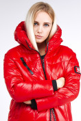 Купить Куртка зимняя женская молодежная красного цвета 9131_14Kr, фото 7